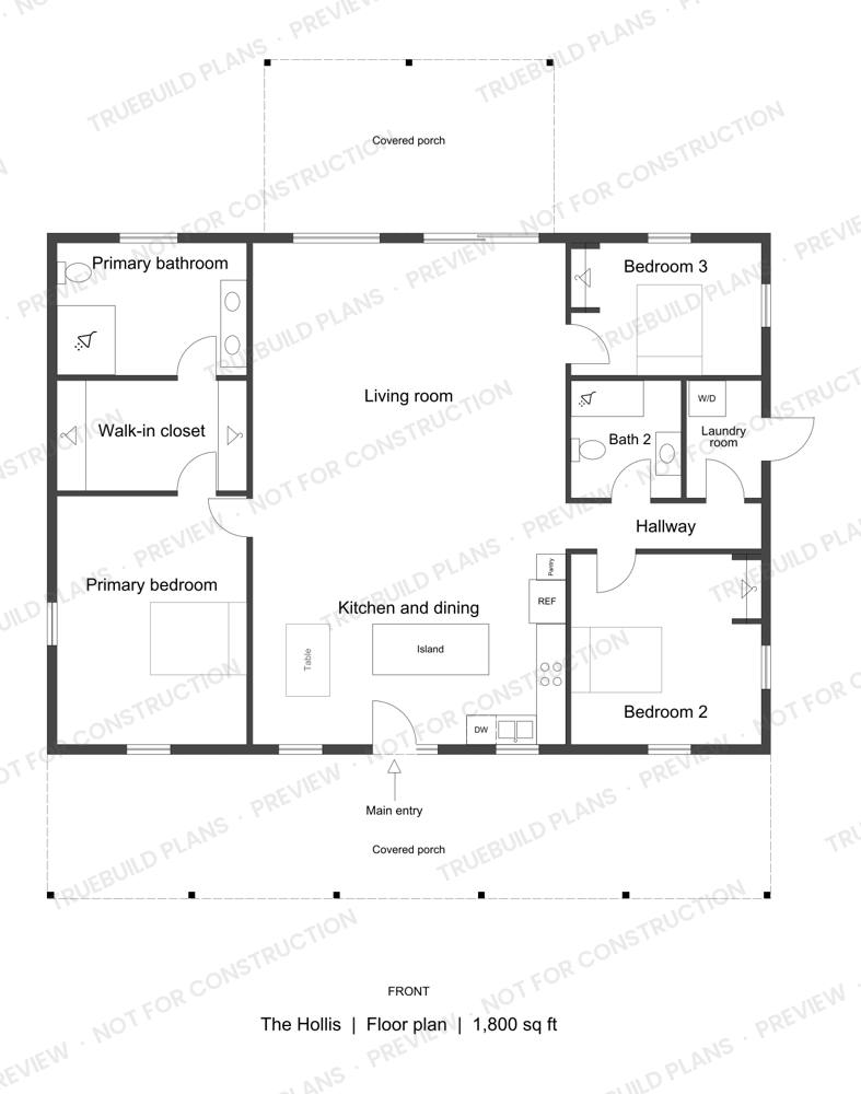 The Hollis layout preview