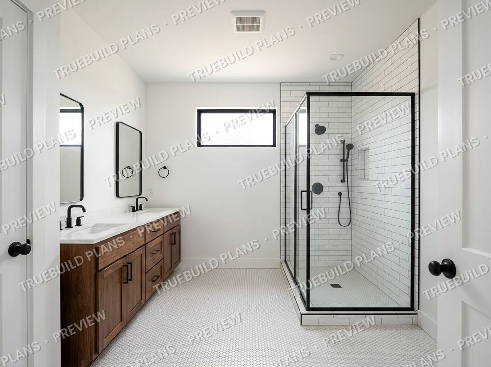 The Hollis: Primary bathroom