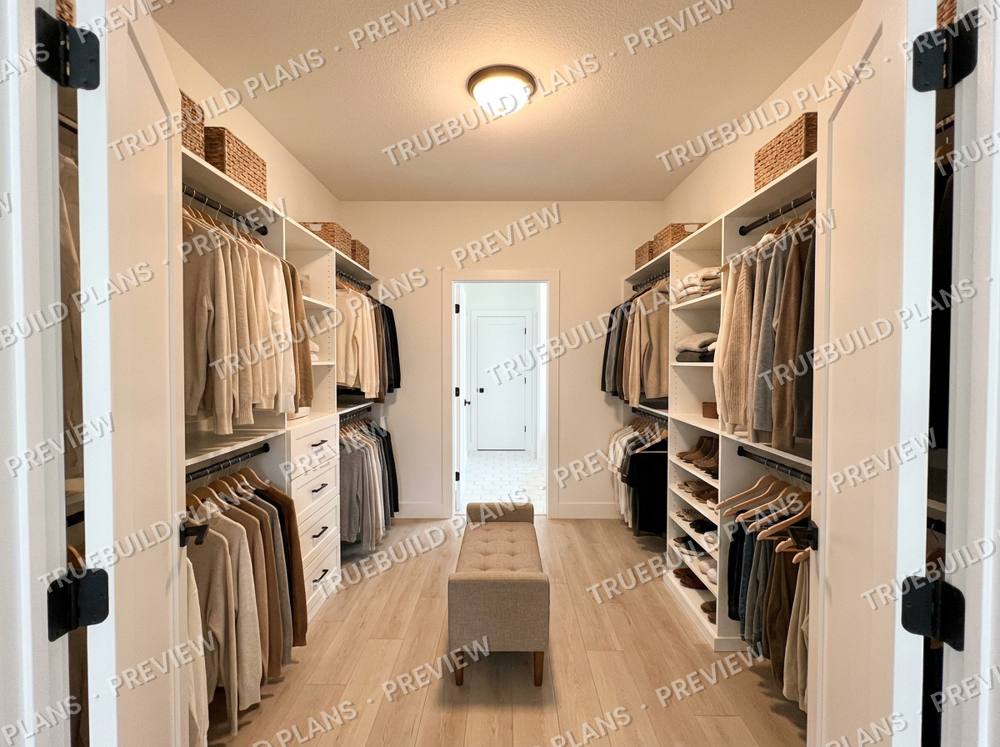 The Hollis: Walk-in closet